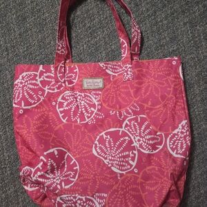 Lilly Pulitzer Pink and Orange Floral Tote